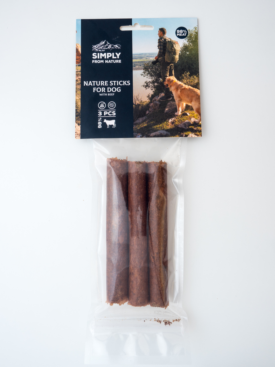 Snacks voor honden. Hoog vleesgehalte, gedroogde aroma's, ideaal voor honden van alle rassen.