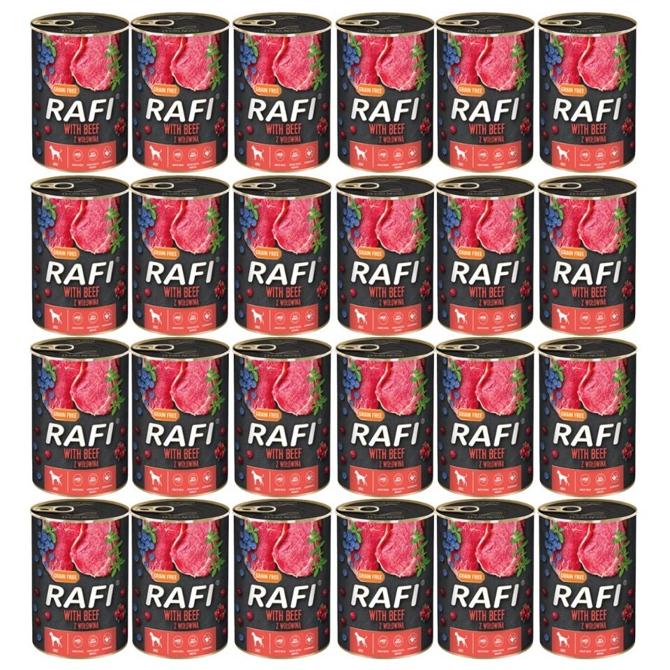 DOLINA NOTECI RAFI Rund met Rind 24 x 400 g :: Hond :: Hondenvoer en ...
