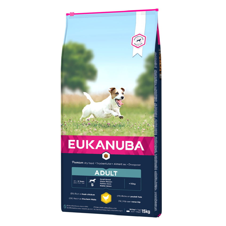 EUKANUBA premium hondenvoer met kip voor middelgrote rassen - droogvoer voor oudere honden, 15 kg
