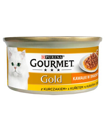 GOURMET Gold Sauce Delights mit Huhn 85 g Katzennassfutter