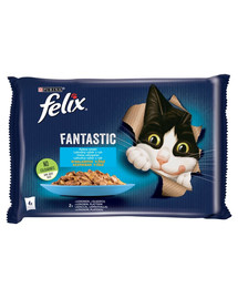 FELIX Fantastic So gut wie es aussieht mit Lachs & mit Scholle 4x85g