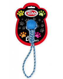 PET NOVA DOG LIFE STYLE Kauspielzeug Knochen + Seil Minze Aroma 40cm Blau