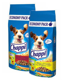CHAPPI MIX - mit Geflügel und Gemüse und mit Rindfleisch, Geflügel und Gemüse 27kg (2x13,5kg)