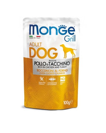 MONGE Grill Hähnchenstücke mit Truthahn 100g