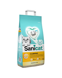 SANICAT Clumping Klumpende Katzenstreu Parfümfrei Katze 10 l