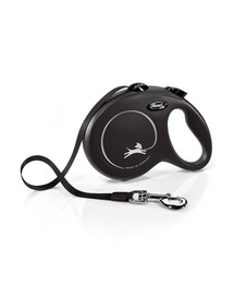 FLEXI New Classic L Gurtleine 5 m Schwarz