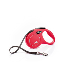 FLEXI New Classic S Gurtleine 5 m Rot