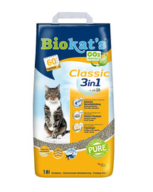 BIOKAT'S Classic 3w1 Katzenstreu 18 l