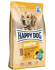 HAPPY DOG NaturCroq Geflügel Pur & Reis 4 kg