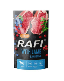 DOLINA NOTECI RAFI mit Lammfleisch, Heidelbeeren und Preiselbeeren für Hunde 500 g