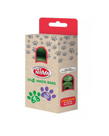 PET NOVA Pet Nova Biologisch abbaubare Fäkaliensäcke 4x20Stück - 22x32cm