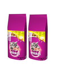 WHISKAS Junior Chicken ( Huhn )14kg x 2