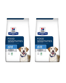 HILL'S Prescription Diet Canine d/d Food Sensitivites Duck & Rice 24 kg (2x12 kg)