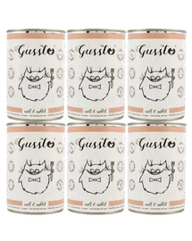 GUSSTO Cat Fresh Calf & Rabbi 6x400 g