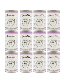 GUSSTO Cat Fresh Turkey & Duck 12x400 g
