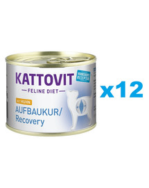KATTOVIT Feline Diet Recovery/Aufbaukur Huhn 12 x 185 g