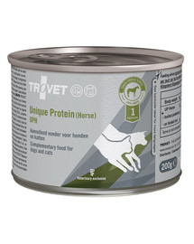 TROVET Unique Protein Horse UPH Nassfutter für Hunde und Katzen mit Pferdefleisch 6x200 g