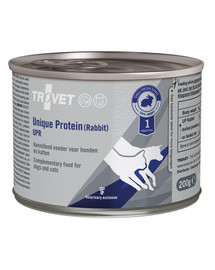 TROVET Unique Protein Rabbit UPR Nassfutter für Hunde und Katzen mit Kaninchen 6x200 g