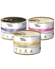 DOLINA NOTECI Junior Premium Gemischte Geschmacksrichtungen für Welpen kleiner Rassen 12x185g