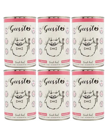 GUSSTO Cat Fresh Beef 6x400 g