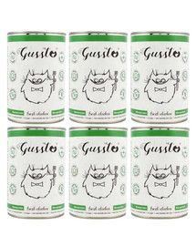 GUSSTO Cat Fresh Chicken FRISCHES HAEHNCHEN 6x400 g