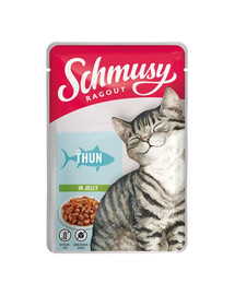 SCHMUSY RAGOUT mit Thunfisch in Gelee 100 g