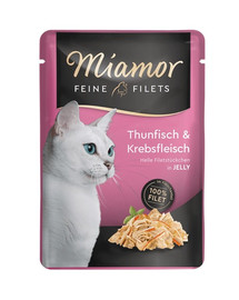 MIAMOR Feline Filets Thunfisch mit Krabben in Gelee 100 g
