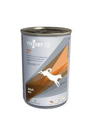 TROVET Adult MXF Nassfutter für ausgewachsene Hunde 400 g