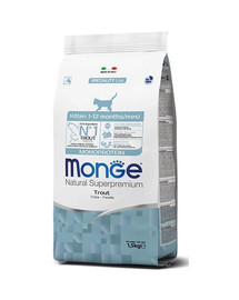 MONGE Monoprotein Kitten mit Forelle 400g