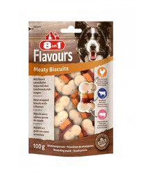 8IN1 Hundeleckerli Flavours Meaty Biscuits 100 g