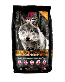 ALPHA SPIRIT Hundetrockenfutter Multiprotein 3 kg