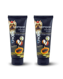 FREXIN 2-in-1 Shampoo und Spülung für Hunde Jojoba & Papaya 2x220 g