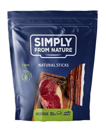 SIMPLY FROM NATURE Nature Sticks with wild boar natürliche Zigarren mit Wildschweinfleisch 3 Stück