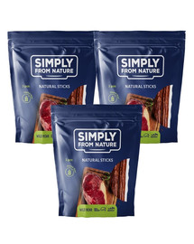 SIMPLY FROM NATURE Nature Sticks with wild boar natürliche Zigarren mit Wildschweinfleisch 3 x 3 Stück