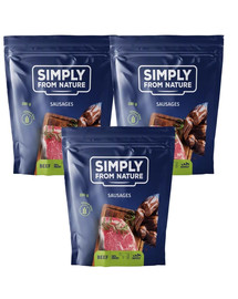 SIMPLY FROM NATURE Natürliche Rindswürstchen 3 x 200 g