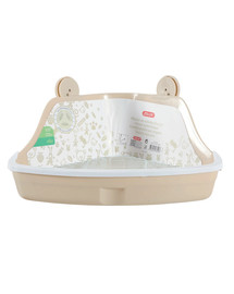 ZOLUX Kleine Ecktoilette 320x230x145 mm beige