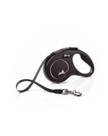 FLEXI New Classic S Gurtleine 5 m Schwarz