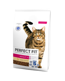 PERFECT FIT Adult 1+ Trockenvollnahrung mit Huhn für ausgewachsene Katzen 7 kg