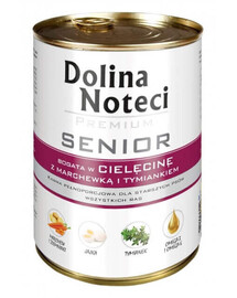 DOLINA NOTECI Premium Senior reich an Kalbfleisch, Karotten und Thymian 400g