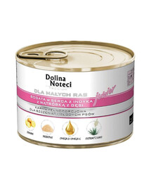 DOLINA NOTECI Premium Junior kleine Rassen Putenherz und Gänseleber 185g