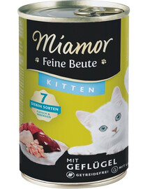 MIAMOR Feine Beute Kitten Poultry mit Geflügel für Kätzchen 400g