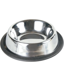 TRIXIE Edelstahlschüssel auf Gummi 0,2l