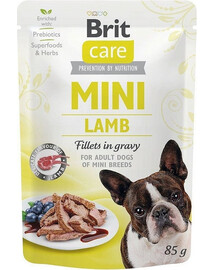 BRIT CARE Mini Adult Pouch Lamb 24x85 g Nassfutter für kleine Rassen