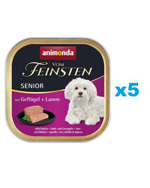 ANIMONDA Vom Feinsten Senior mit Geflügel und Lamm 5 x 150 g