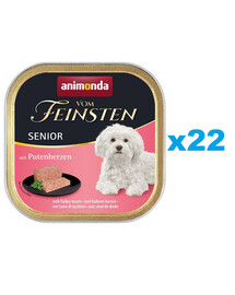 ANIMONDA vom Feinsten Senior Putenherzen 22x 150 g