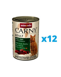 ANIMONDA Carny Adult Rind Reh mit Preiselbeeren 12 x 400 g