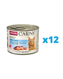 ANIMONDA Carny Adult HUHN + LACHS 12 x 200 g
