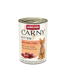 ANIMONDA Carny Kitten Veal&Chicken&Turkey 400 g Kalb, Huhn und Truthahn für Kätzchen