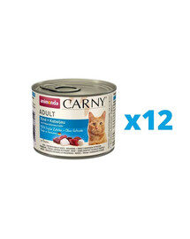 ANIMONDA Carny Adult Rind + Kabeljau mit Petersilienwurzel 12 x 200 g