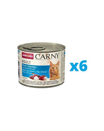 ANIMONDA Carny Adult Rind + Kabeljau mit Peterslienwurzeln 6 x 200 g